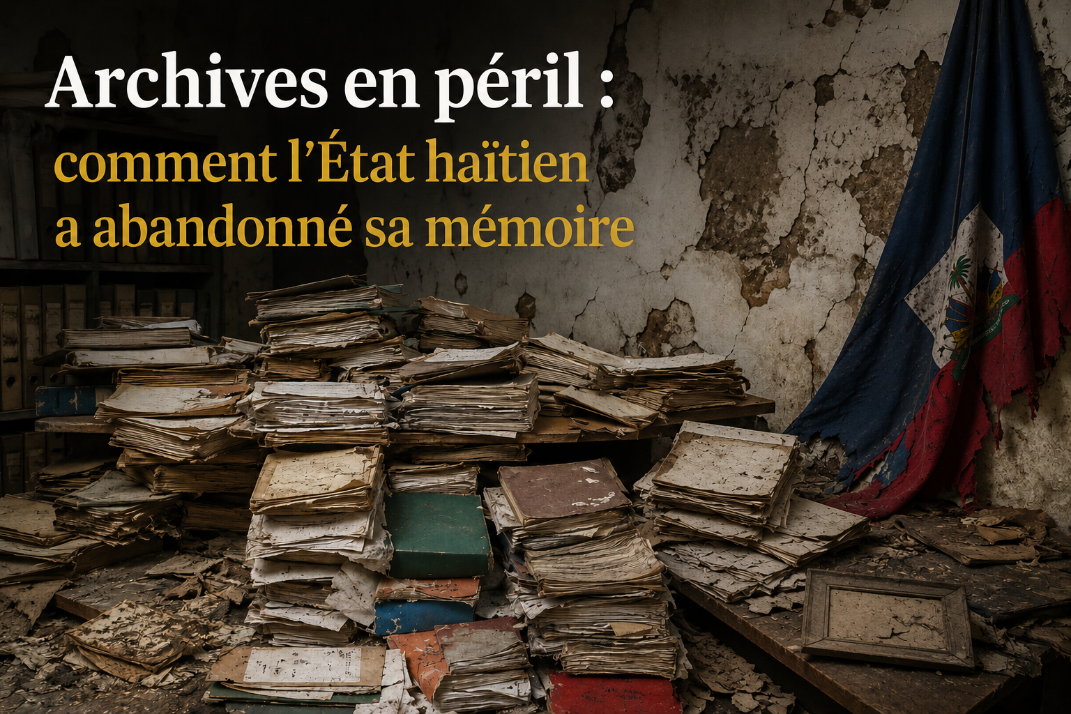 ARCHIVES EN PERIL : LA MEMOIRE DOCUMENTAIRE HAÏTIENNE FACE AUX CRISES DE L’ÉTAT